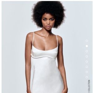 ZARA - SATIN EFFECT CUT OUT DRESS